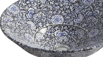 科勒卫浴产品推荐-艺术产品系列-Garden Bandana 顿帕时尚台盆(青瓷蓝) K-14223T-GB