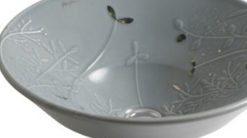 科勒卫浴产品推荐-艺术产品系列-GILDED MEADOW Vessel (K7) 蝶舞系列碧翠凤蝶艺术碗盆K-45922-DF