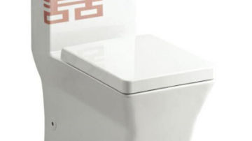 科勒卫浴产品推荐-艺术产品系列-Double Happiness 双喜系列连体座便器K-14025T-DB