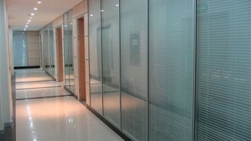 办公玻璃双玻百叶隔断 单玻固定隔断厂家在兆拓