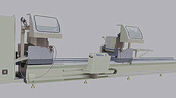 HA8-500铝型材双角三轴数控任意角切割锯
