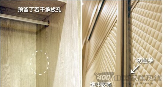 诺维家灰橡皮革移门衣柜 简约大方又隽永耐看 
