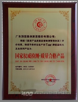 热烈祝贺顶固荣获中国安防十大满意品牌 顶固