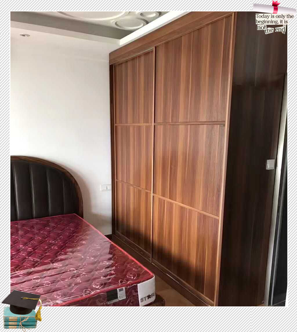 栗子木色衣柜：还原木的纹理与质感！