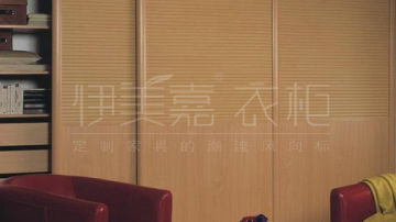伊美嘉衣柜产品推荐-伊美嘉百叶移门衣柜-BY081