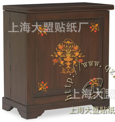 水移画贴纸产品推荐-常规分类-家具水移画 水转印 欧式木纹贴花 古典家具印花 JJ-207.3