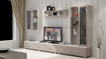 好莱客衣柜-北欧风情系列-客厅-电视边柜