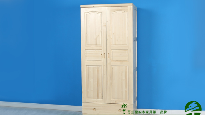 松兰家具带抽屉双门衣柜