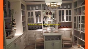 天水广东百叶移门衣柜贴牌代加工供应商推荐广州宜佰衣柜
