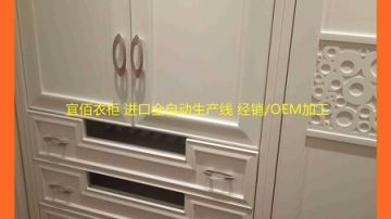 定制家具欧式吸塑移门全自动生产设备OEM代加工厂家广州宜佰衣柜品牌