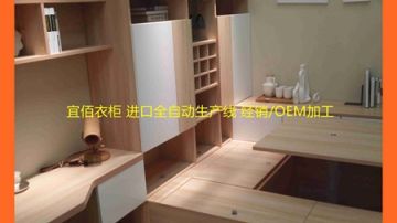 广州宜佰多层板实木颗粒板整体衣柜品牌诚征兴化装饰公司及衣柜专卖店代加工合作