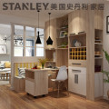 美国史丹利stanley家居风情原木系列-餐边柜酒柜组合多功能