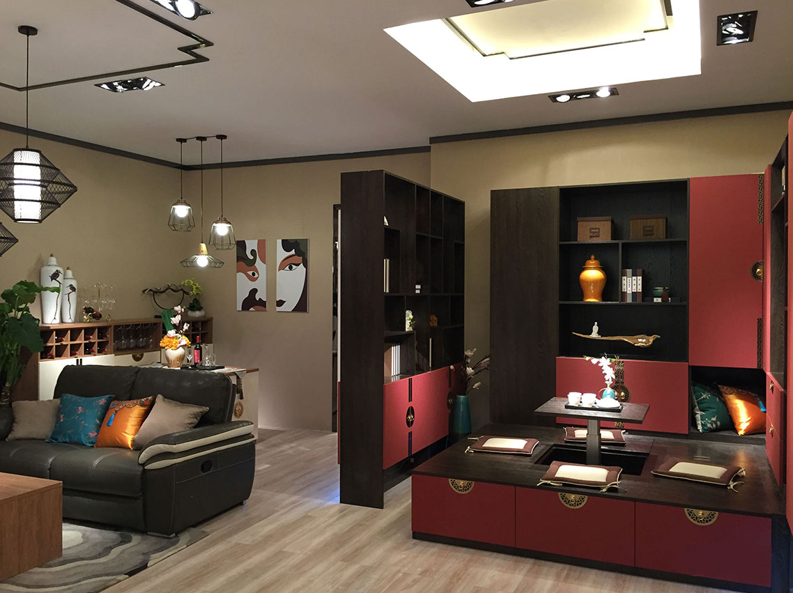 科菲笛全屋定制-新中式系列-书房