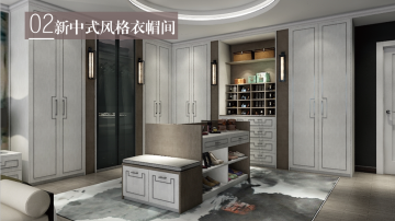 普思顿全屋定制-新中式风格-衣帽间