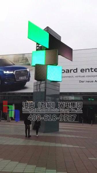 【变形金刚】旋转变形广告机|户外异形广告旋转屏尺寸定制