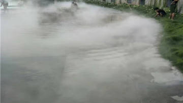 湖边水池绿化带景观人造雾设备