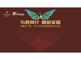 “与君同行，精彩征程”——百利玛门窗2016年终端盈利模式发布会