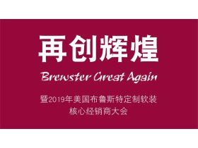 “再创辉煌”2019年美国布鲁斯特定制软装核心经销商大会【慧亚-家居热线直播】