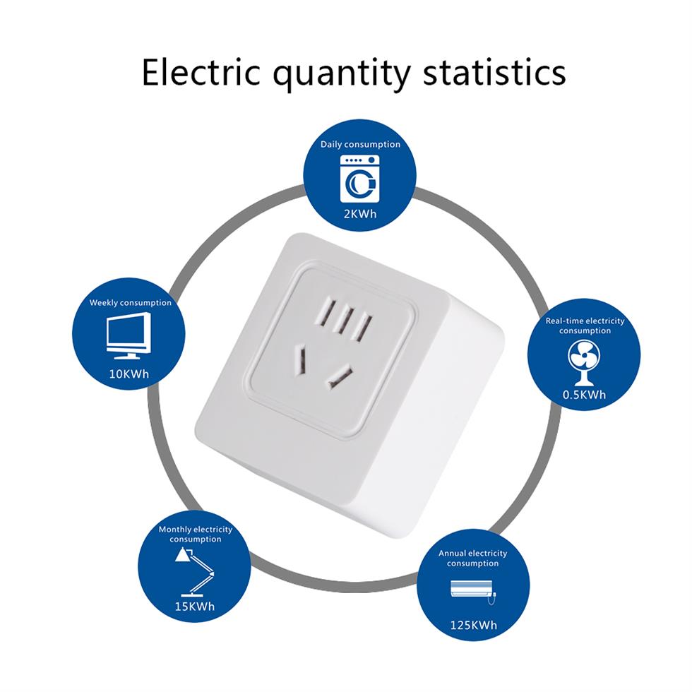 华凡新款Wifi智能国标插座手机APP远程控制定时延时电量统计国标插座